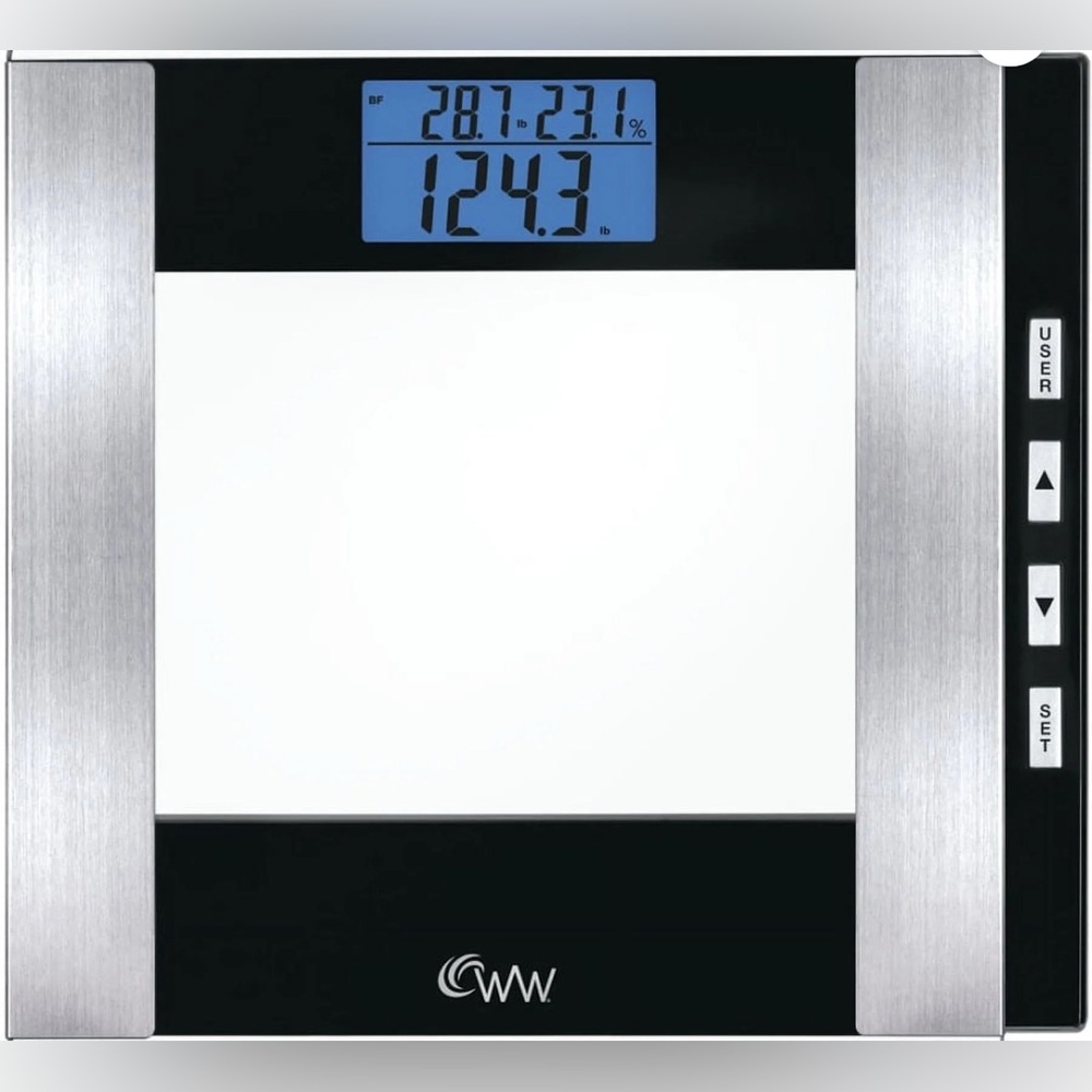 WW Scales by Conair Body Analysis Glass Bathroom Scale